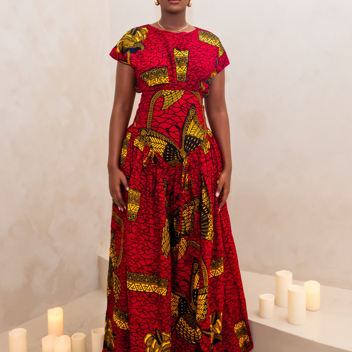AMIRAH MAXI DRESS - RED – TARSSÉE