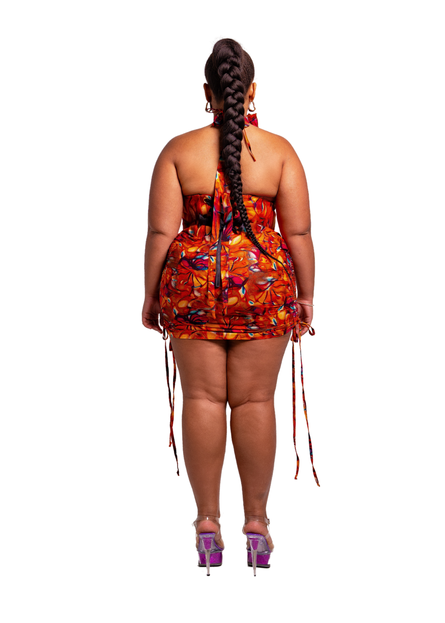 MISAI ADJUSTABLE SKIRT - ORANGE