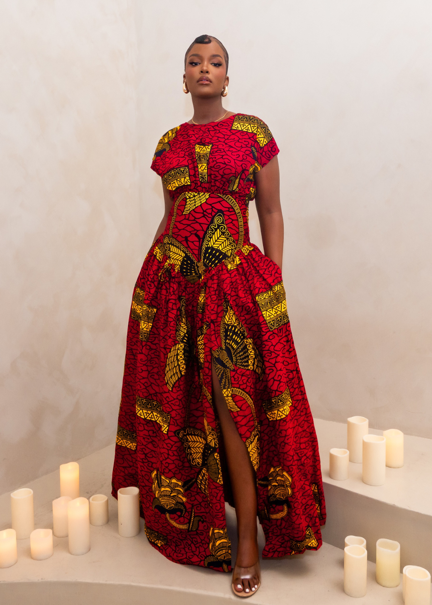 AMIRAH MAXI DRESS - RED