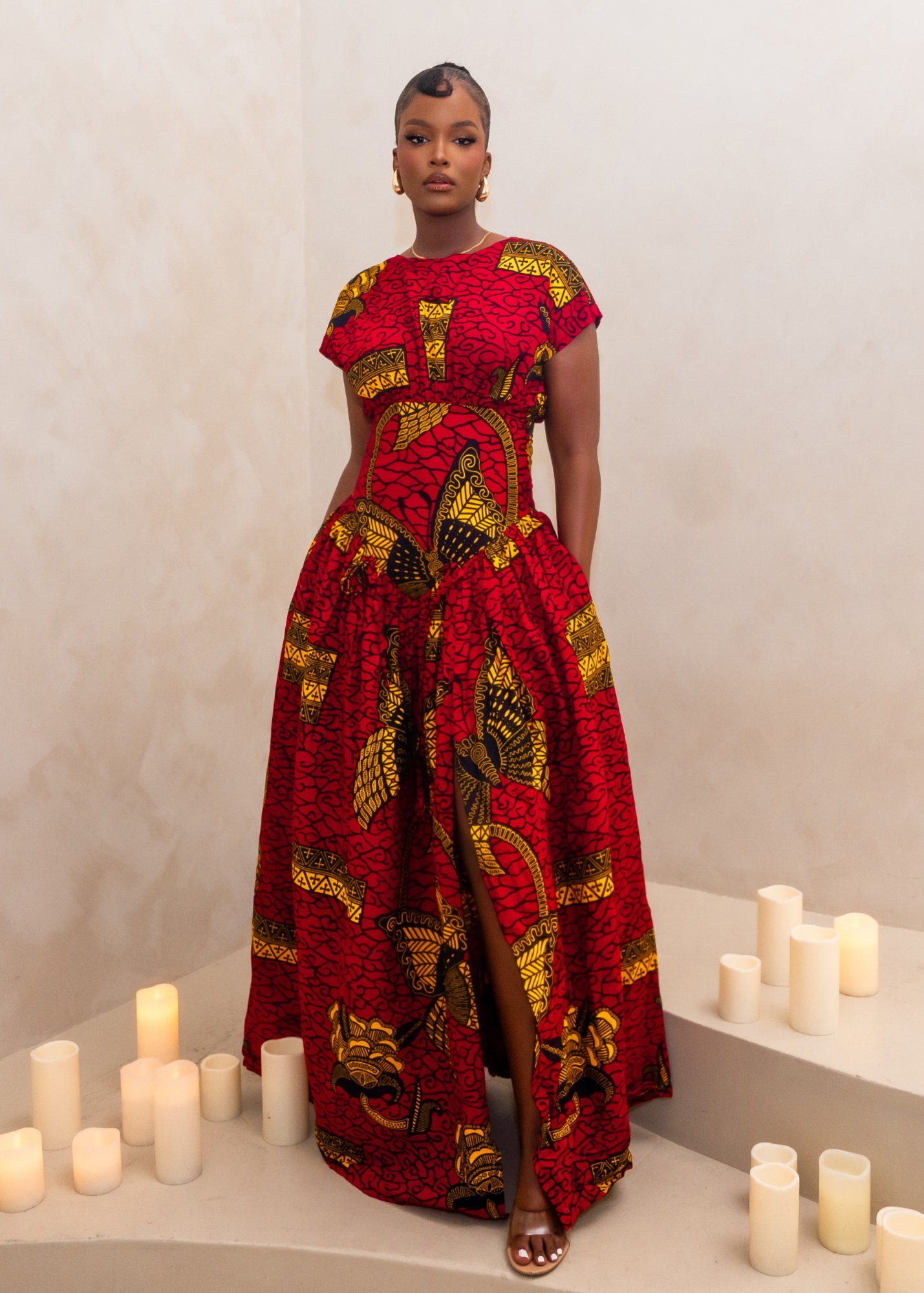 AMIRAH MAXI DRESS - RED