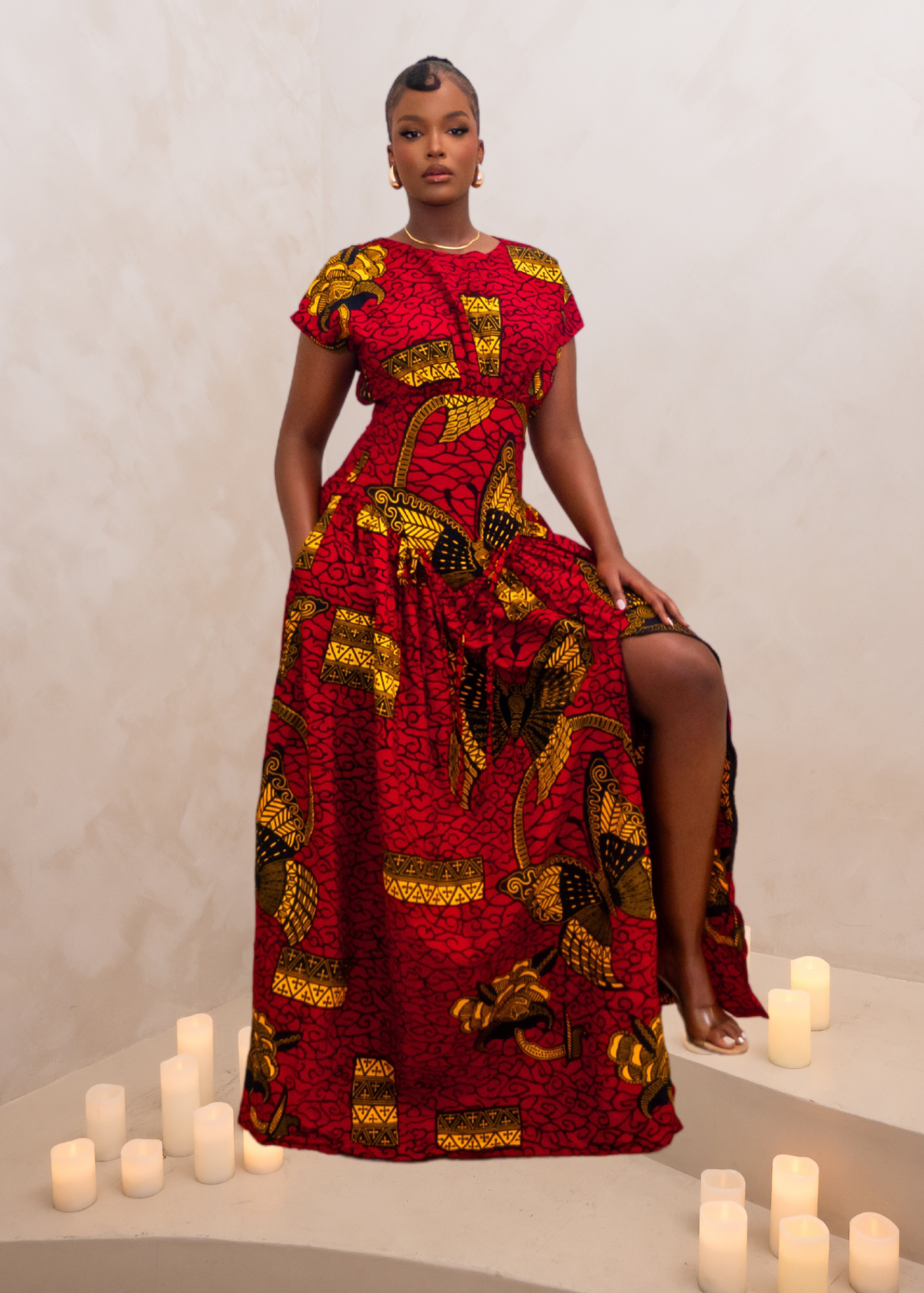 AMIRAH MAXI DRESS - RED