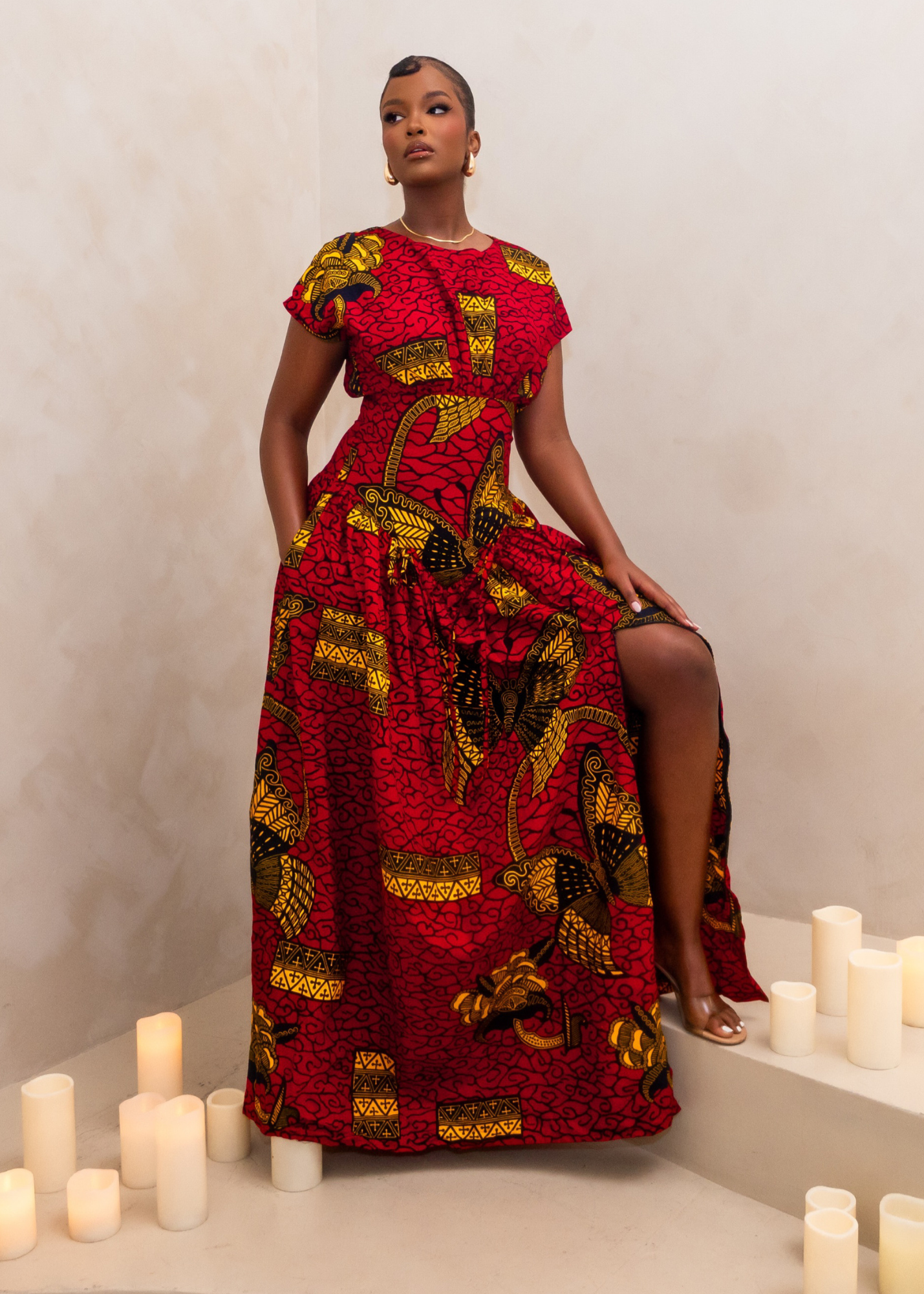 AMIRAH MAXI DRESS - RED