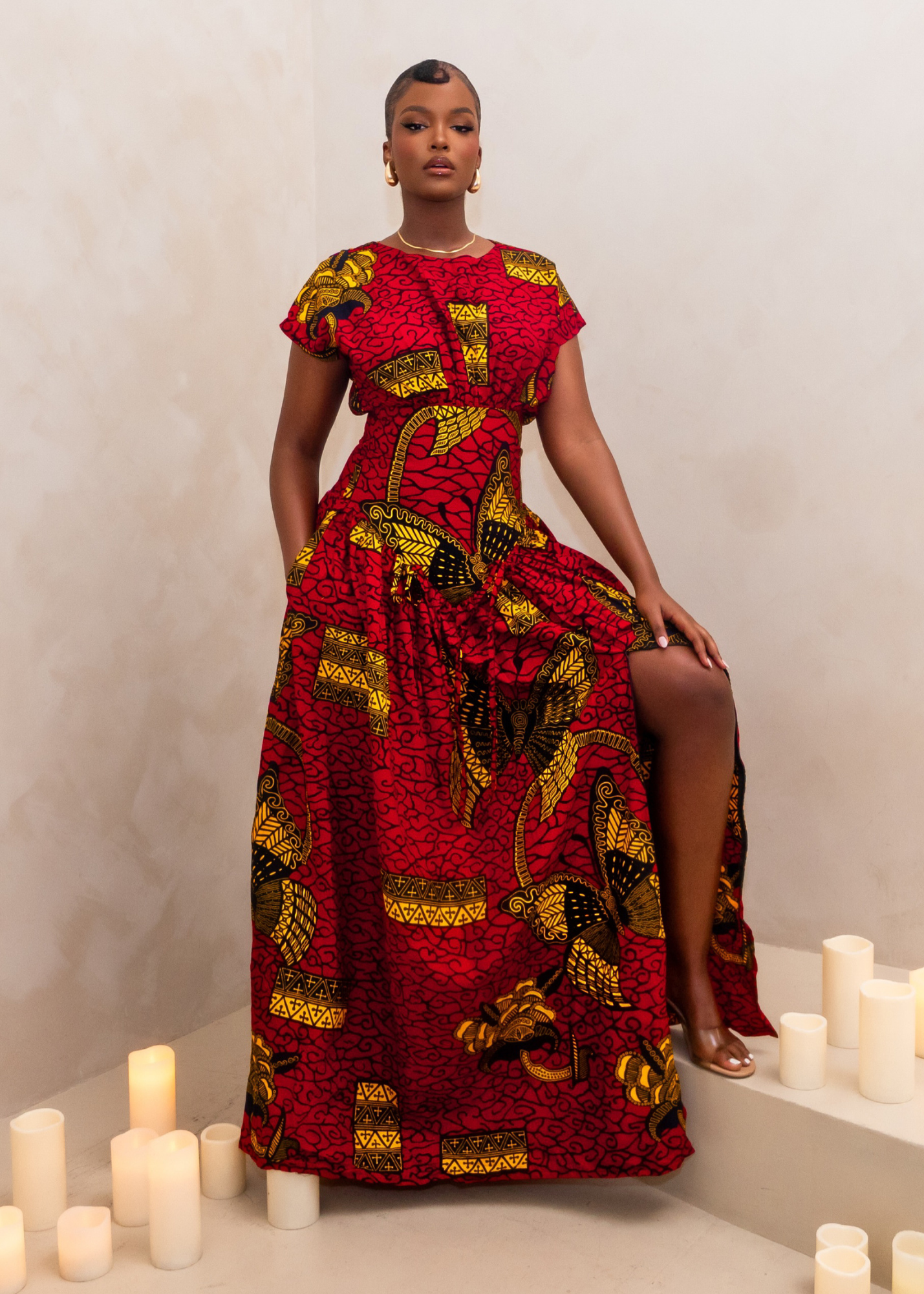 AMIRAH MAXI DRESS - RED