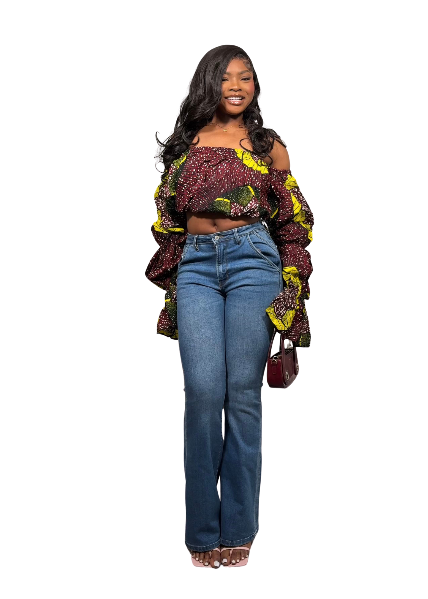 MIKA ELASTIC TOP- DARK PURPLE