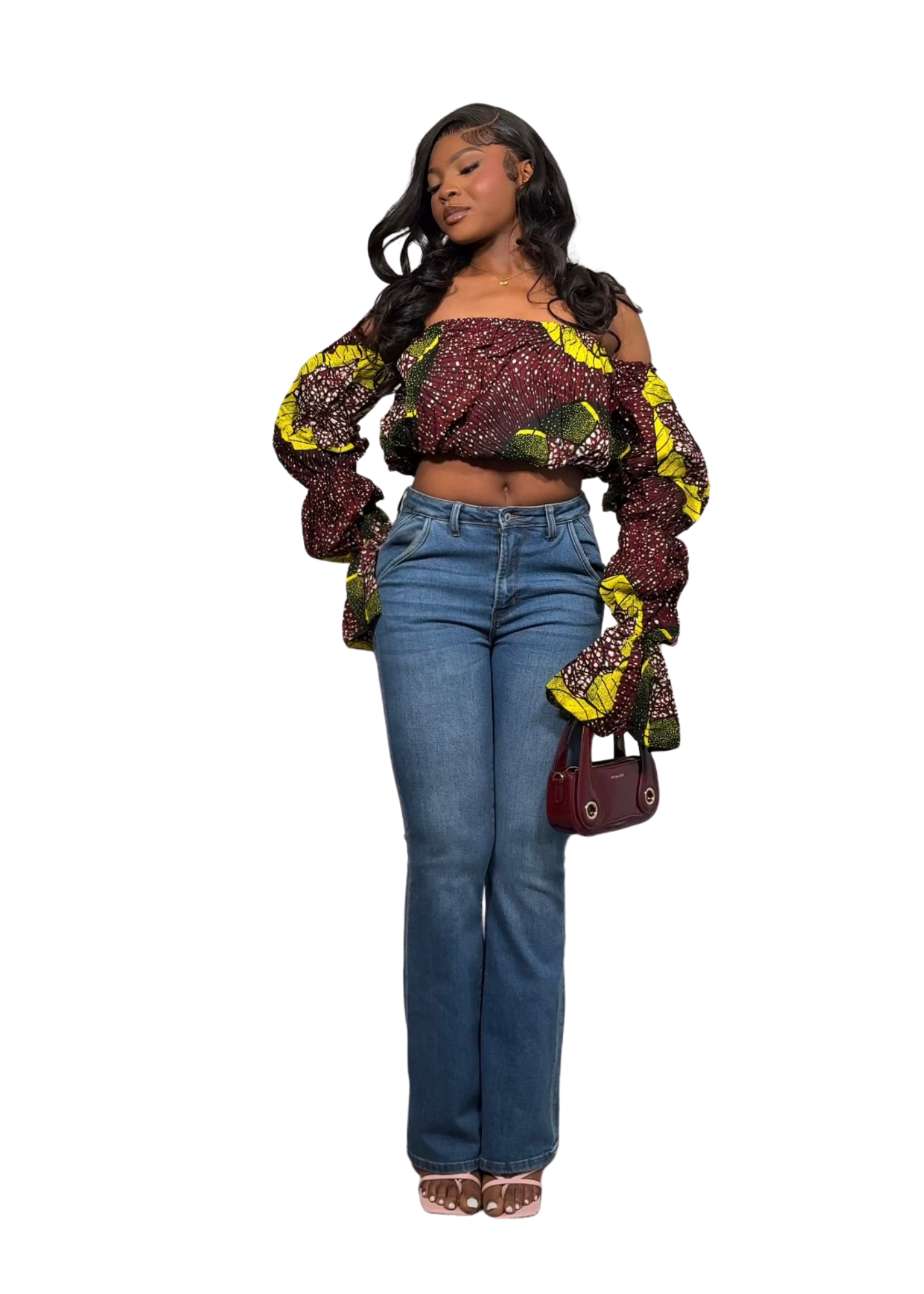 MIKA ELASTIC TOP- DARK PURPLE