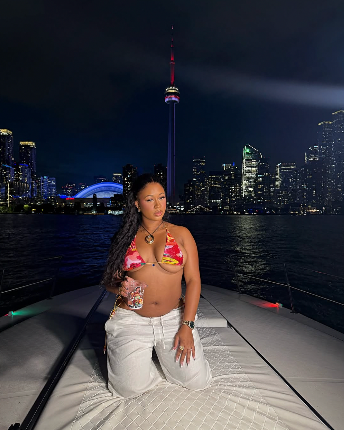 SELENA BEADED BIKINI - PINK