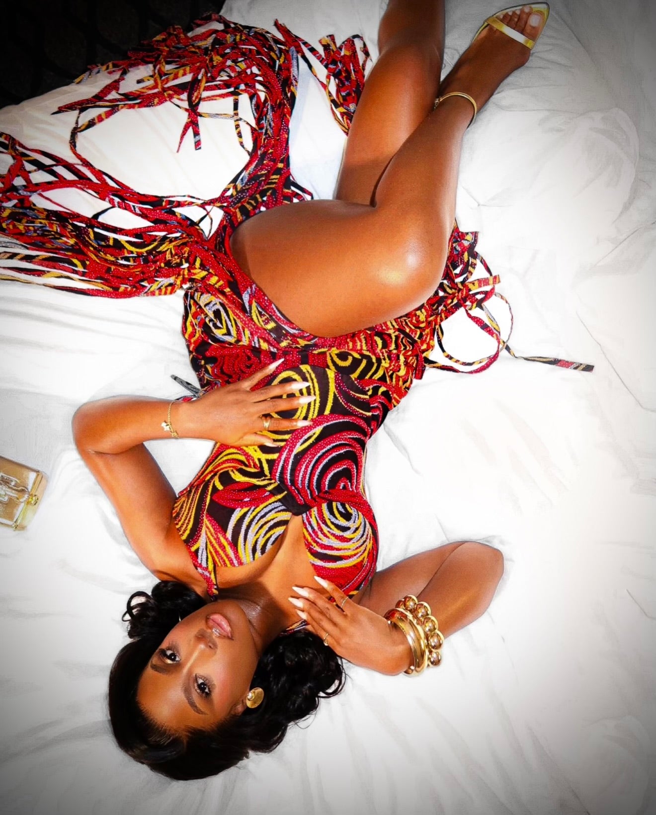 SORAYA CORSET DRESS SET - RED ROSE