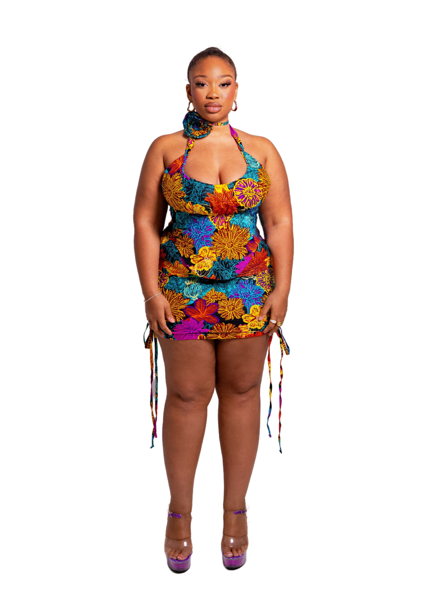 FARAI HALTER CORSET - RAINBOW