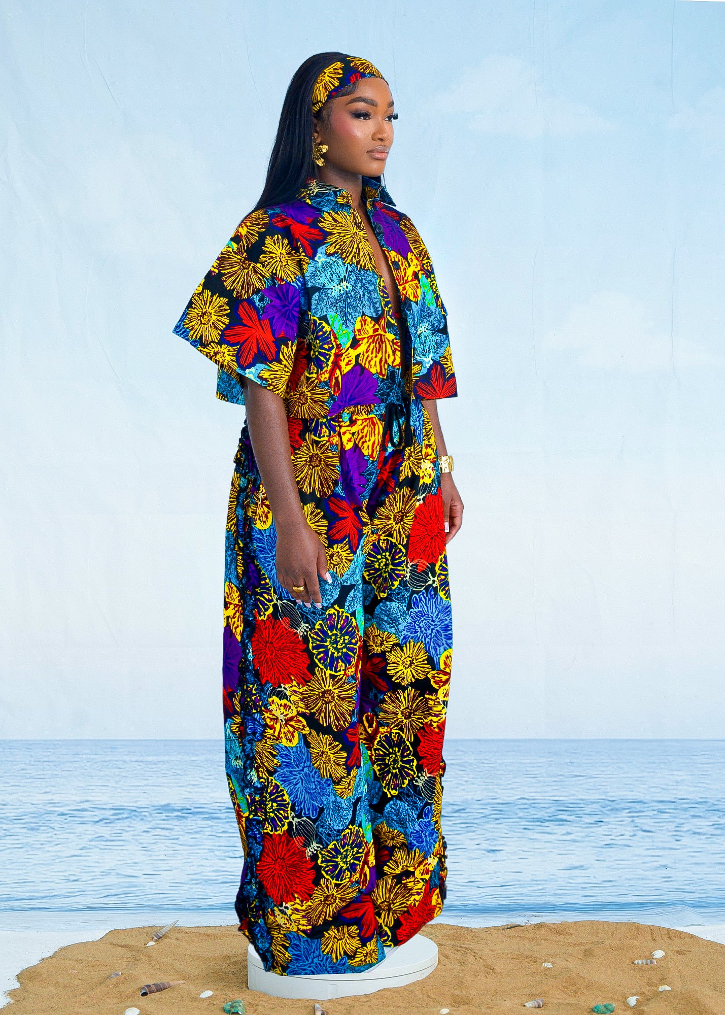 AYO CROPPED SHIRT - RAINBOW