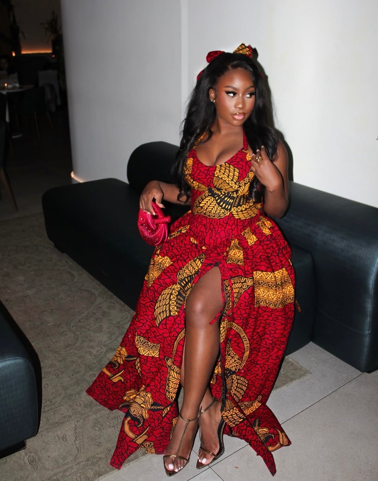 KEMMIE HAIR BOW - RED