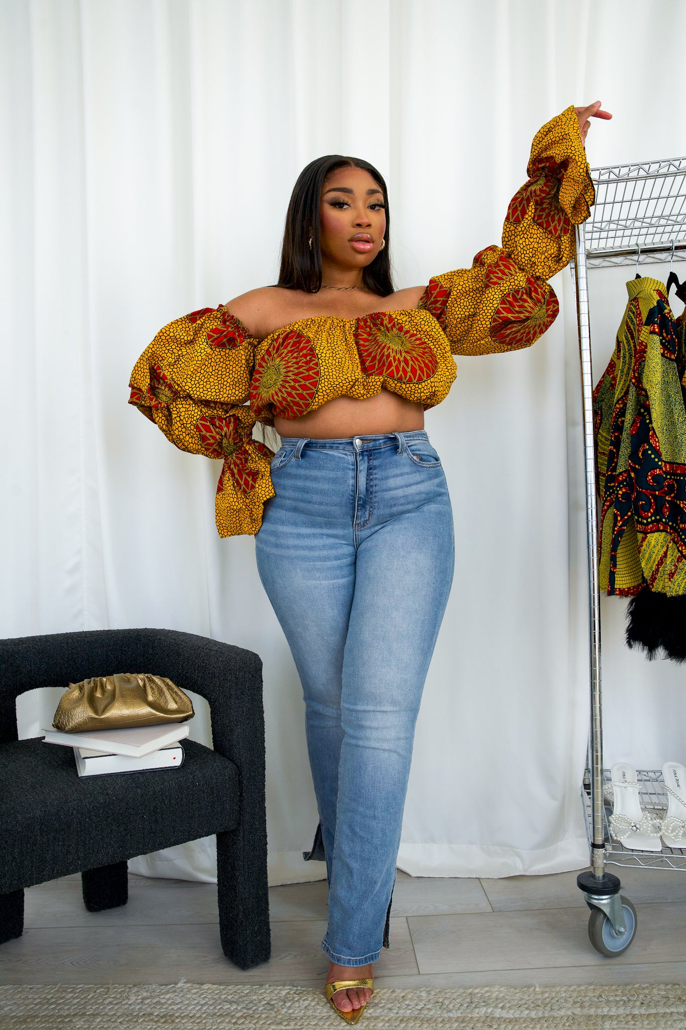 MIKA ELASTIC TOP - YELLOW