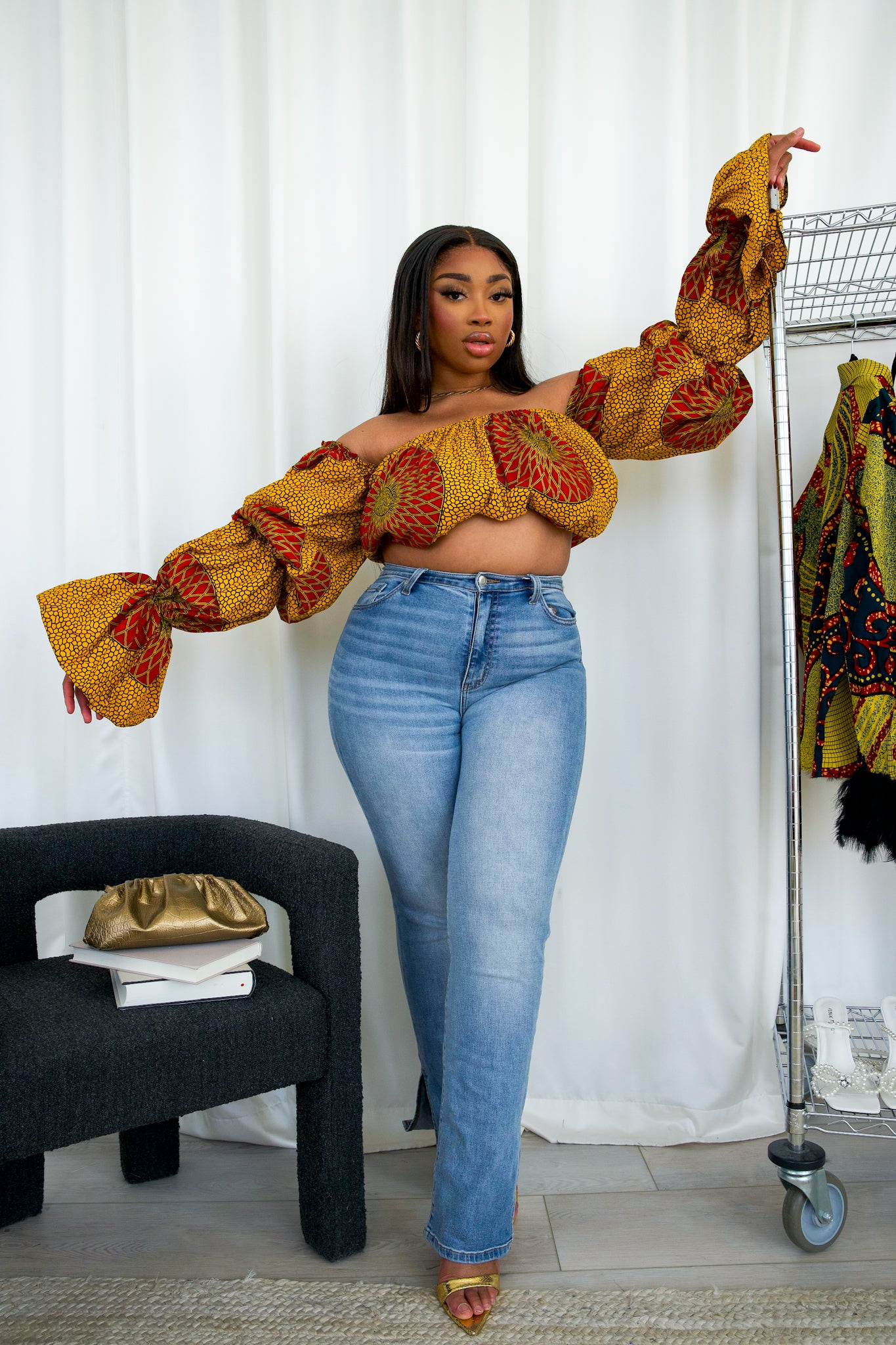 MIKA ELASTIC TOP - YELLOW