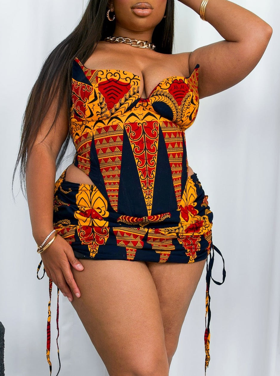 MISAI CORSET - YELLOW/ BLACK